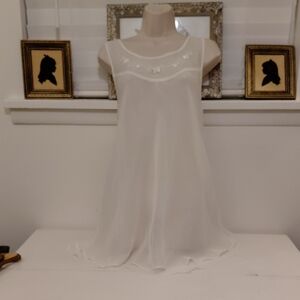 Victoria's Secret Vintage 90s Sheer Cream Nightie
